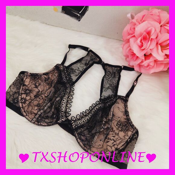 💗👙Victoria's Secret VERY SEXY unlined plunge racerback bra 👙💗NWT - Picture 1 of 9
